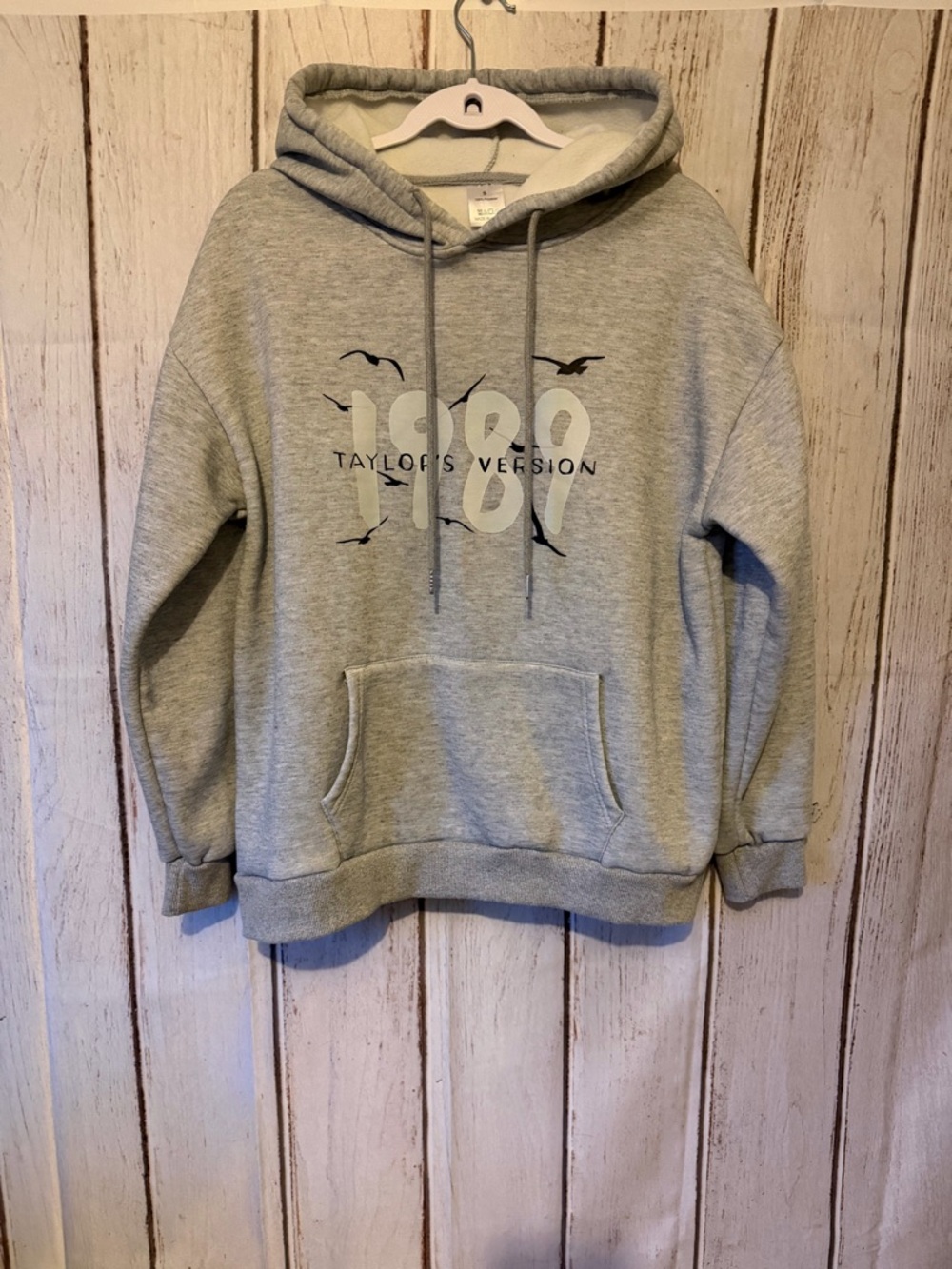 Taylor's Version 1989 Heather Gray Hoodie Size Small NWOT